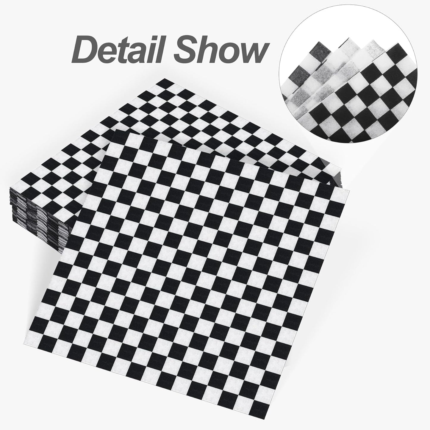 Aodaer 48 Pieces Race Car Paper Napkins Disposable Checkered Flag Napkin Racing Car Party Cocktail Dinner Napkin Set 13" x 13" Unfolded Tableware Napkins for Racing Party Supplies