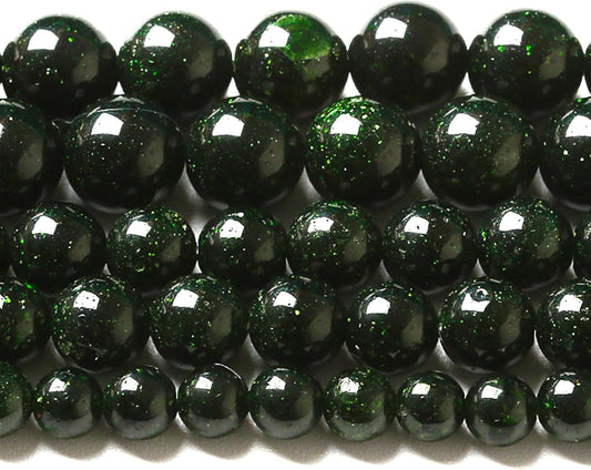 12MM 32pcs Natural Green Sandstone Energy Healing Beads Round Loose Beads for Jewelry Making Bracelet 1 Strands 15"