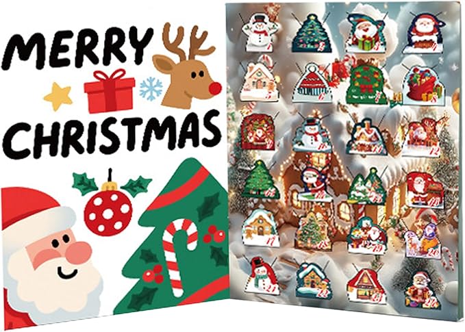 Advent Calendar, Jewelry Advent Calendar, DIY Bracelet Accessory 2025, 24 Days Making Jewelry Kit for Adults Women Kids Xmas Holiday