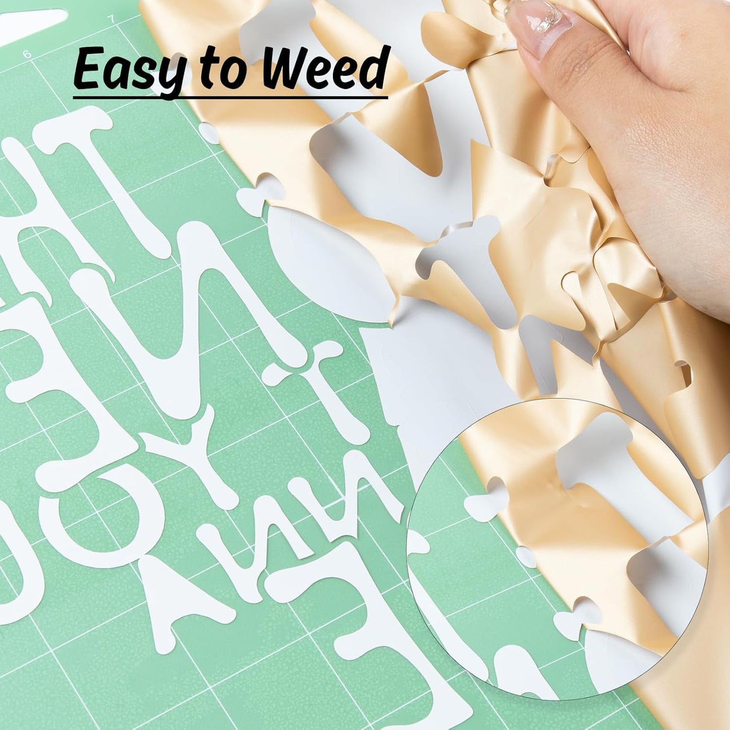 HTVRONT HTV Vinyl Rolls Heat Transfer Vinyl - 12" x 5ft Dark Dold HTV Vinyl for Shirts, Iron on Vinyl for All Cutter Machine - Easy to Cut & Weed for Heat Vinyl Design (Dark Gold)