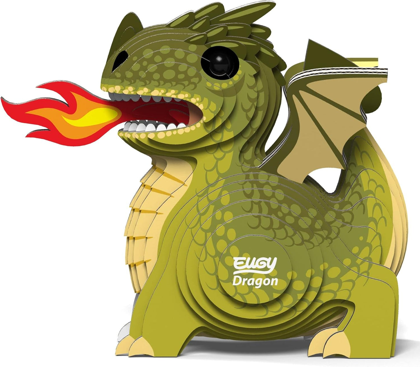 Eugy Dragon 3D Puzzle, 26 Piece Eco-Friendly Educational Toy Puzzles for Boys, Girls & Kids Ages 6+