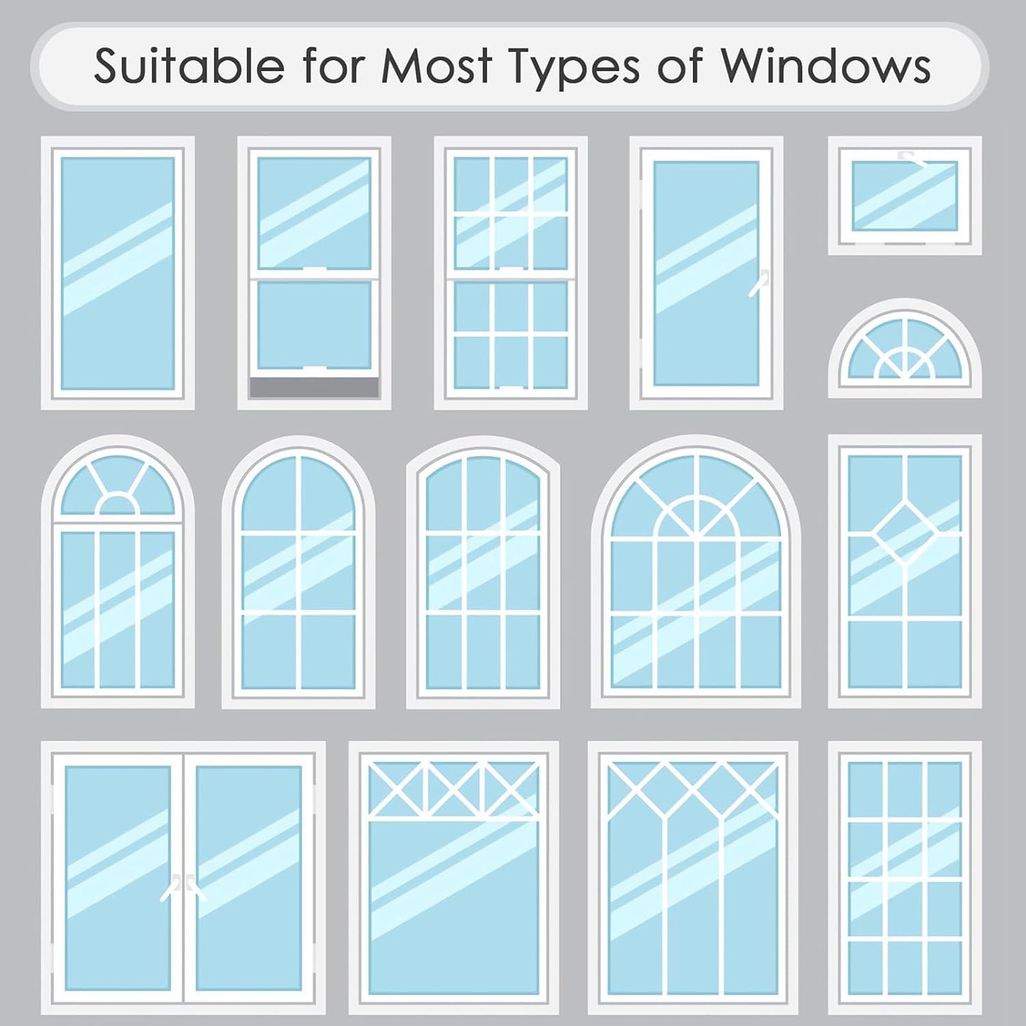 DKTIE Static Cling Decorative Window Film with Installation Tools Non Adhesive Privacy Film, Stained Glass Window Film for Bathroom Shower Door Heat Cotrol Anti UV 17.7 x 78.7 Inch