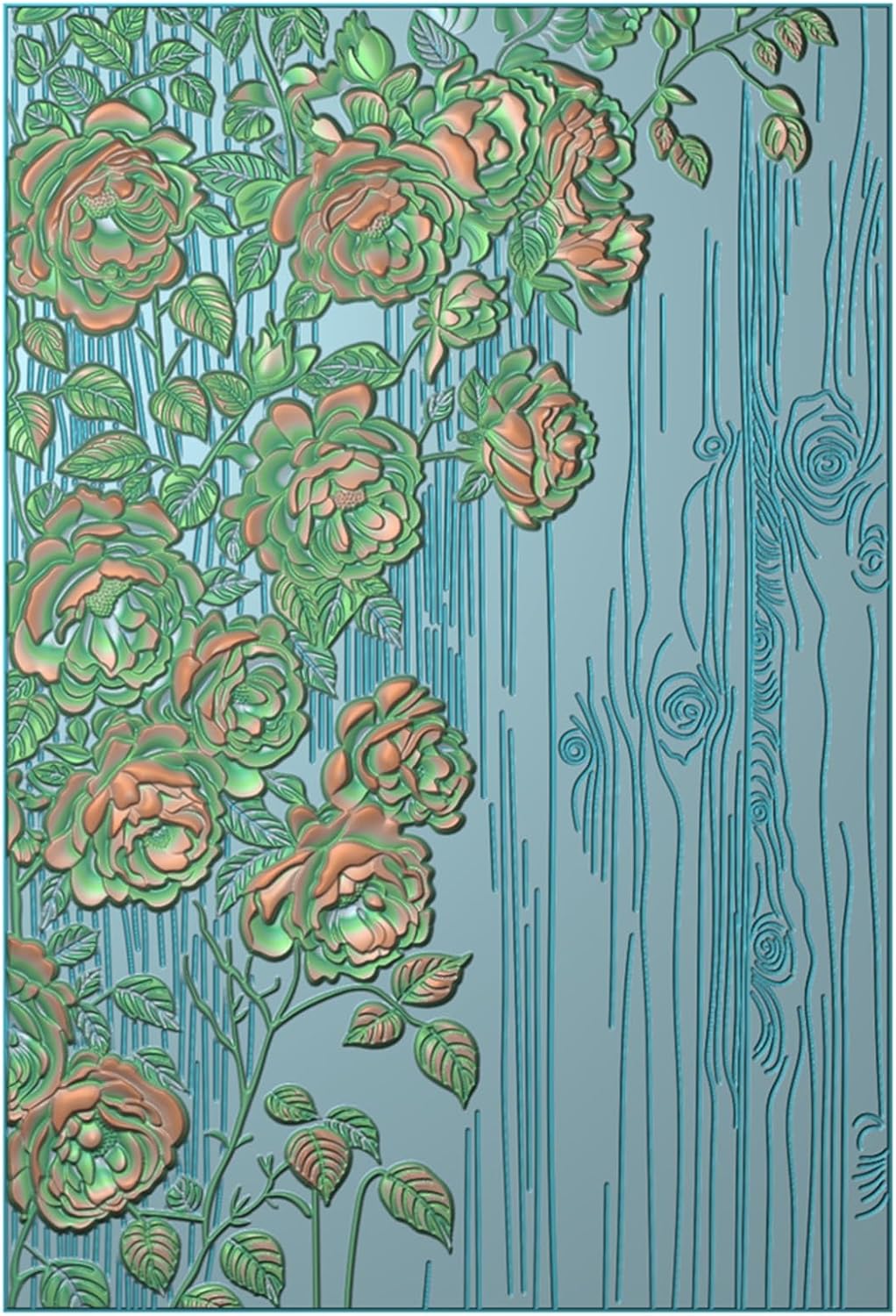 BAOFALI 3D Embossing Folder for Card Making,Beautiful Flower Plastic Texture Fades Embossing Folder Template for Scrapbooking Cardstock Album DIY Decoration Paper Crafting 6.3x4.5inch