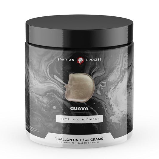 Spartan Epoxies Metallic Pigment Powder for Epoxy - 30 Unique Colors, 4oz for 1 Gallon and 12oz for 3 Gallons of Clear Epoxy, Made in the USA (Guava, 4oz (45 Grams))