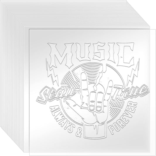 FSWCCK 30 Pcs 4 mil 12 x 12 Inch Translucent PET Blank Stencil Sheets, Mylar Sheets for Stencils, Template Plastic for Quilting Mylar Stencil Sheets, Laser Cutting, Gyro-Cut Tool Template Material