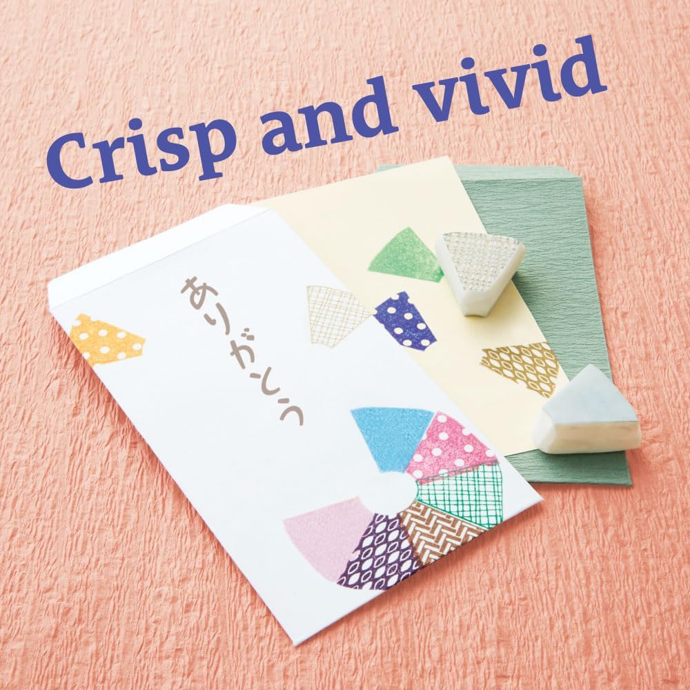 IROMOYO Stamp PAD, Traditional Japanese Ink Colour, Oil-Based Ink pad - Green