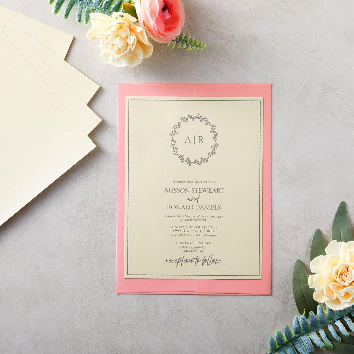 Best Paper Greetings Champagne Pearl Cardstock - 8.5 x 11 In, Double-Sided Ivory Metallic, 96 Sheets - Laser Printer Compatible - Elegant Laser Paper & Wedding Paper for Printing