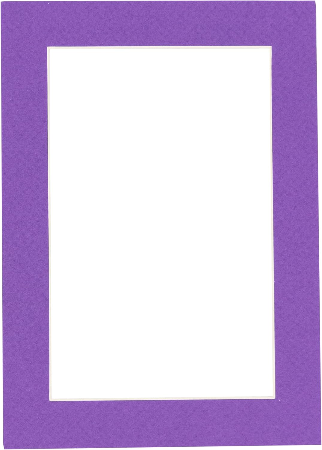 8x10 Mat Bevel Cut for 5.5x8.5 Photos - Acid Free Purple Precut Matboard - For Pictures, Photos, Framing - 4-ply Thickness