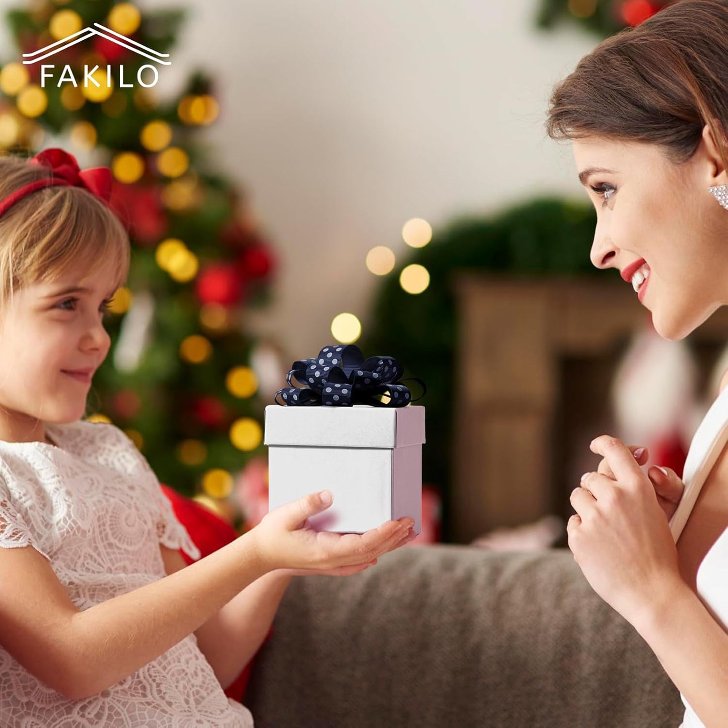 Polka Dot Grosgrain Ribbon 3/4 Inch, 25 Yards Spool Navy Blue and White Dot Craft Ribbon for Christmas Gift Wrapping DIY Crafts Hair Bows Wedding Party Decor Sewing and Home Decoration