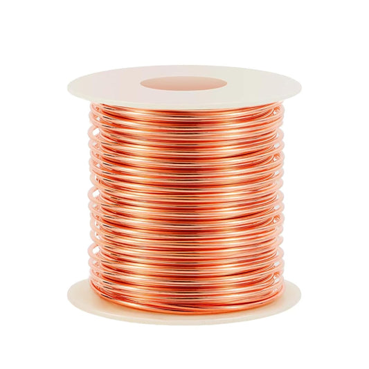 18 Gauge/ 1.0 mm 213 Feet 1 Pound Dead Soft Copper Wire for Electroculture Gardening, Jewelry Making, Beading, Science Projects, DIY Artwork