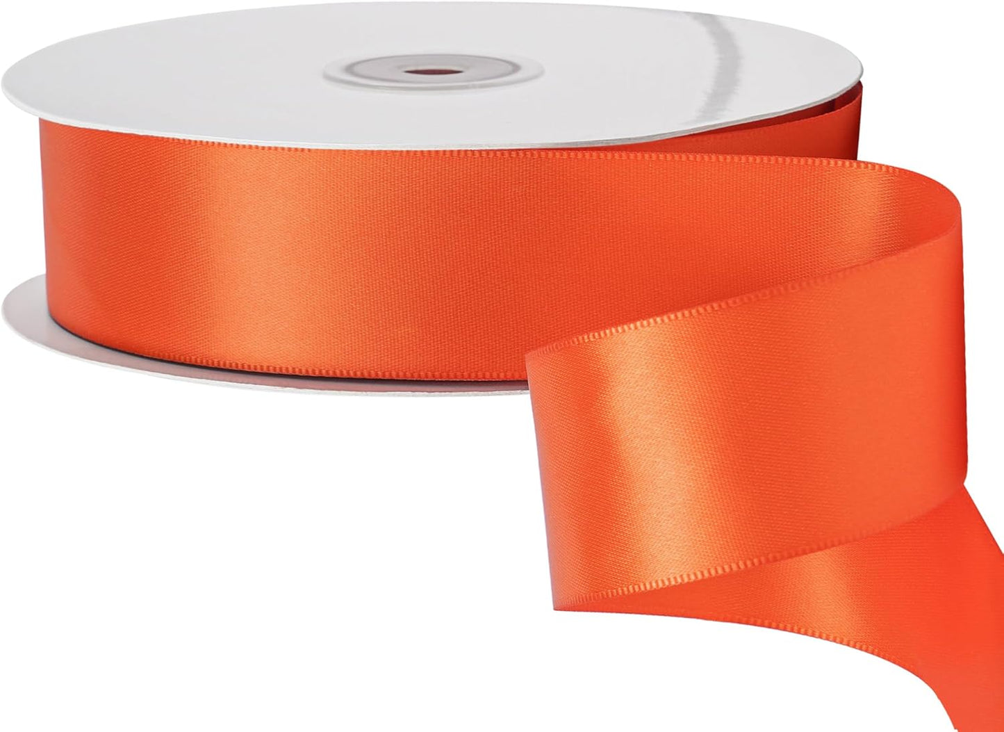 LIUYAXI Torrid Orange Stain Ribbon, 1-1/2" X Continuous 50 Yards, Double Faced Fabric Ribbon Perfect for Gift Wrapping Wedding Birthday Party Chair Sash Christmas Hair Floral Craft Sewing