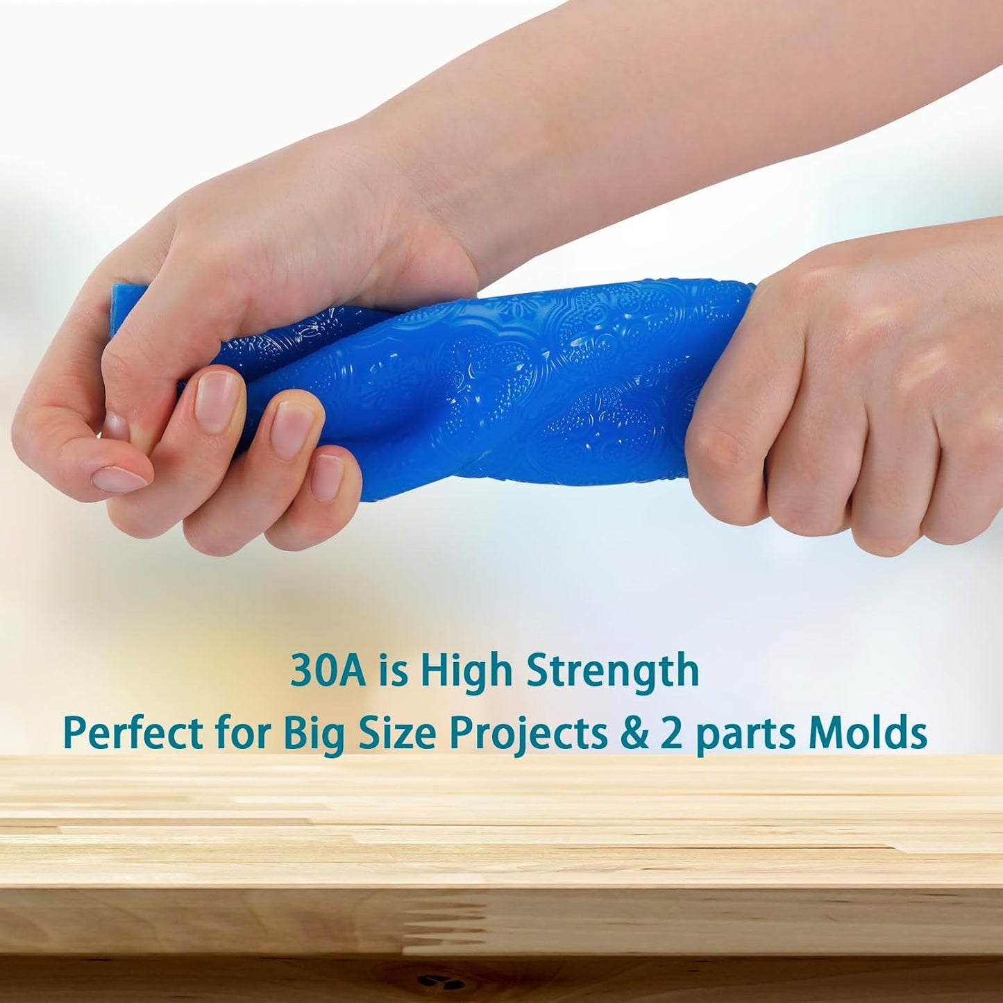 BBDINO Silicone Mold Making Kit 30A 4.4 lbs Translucent, High Strength Liquid Silicone Rubber for Molds Making,1:1 by Volume Ideal for Casting Resin/Silicon/Soap/Concrete Molds