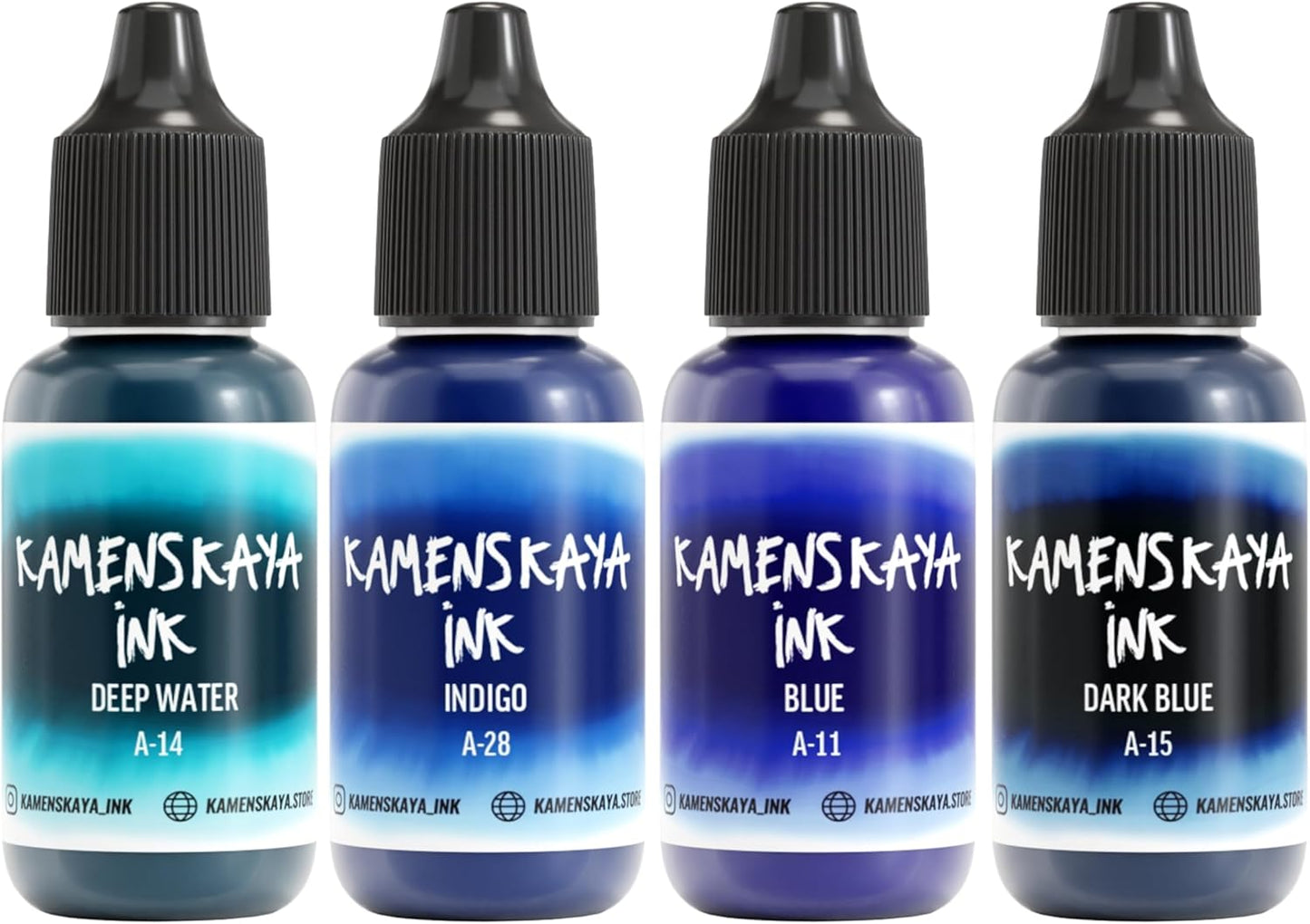 Alcohol Ink Set - 34 Color Variations - Set #18-4 Alcohol Inks x 0.51 fl oz (15 ml)