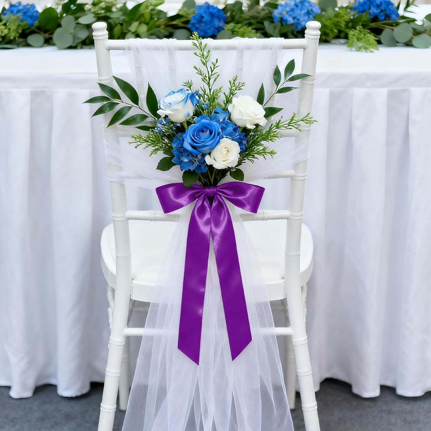 1-1/2 Inch 100 Yards Satin Ribbon Purple, Solid Color Fabric Ribbon for Gift Wrapping, Wedding, Polyester Gift Ribbon for Birthday Party Decoration, Craft, Hair, Floral, Sewing