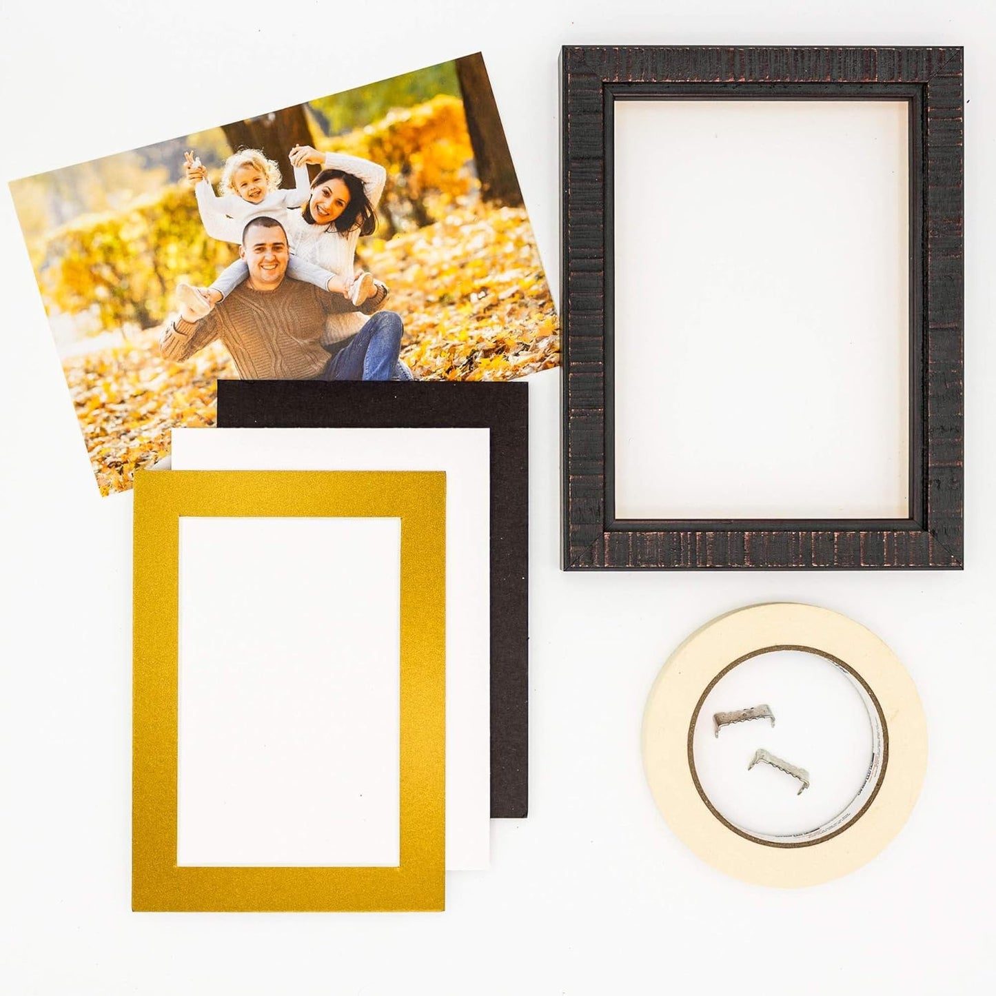 8x10 Mat for 6x8 Photo - Precut Metallic Gold Picture Matboard for Frames Measuring 8 x 10 Inches - Bevel Cut Matte to Display Art Measuring 6 x 8 Inches - Acid Free Pack of Ten MATS