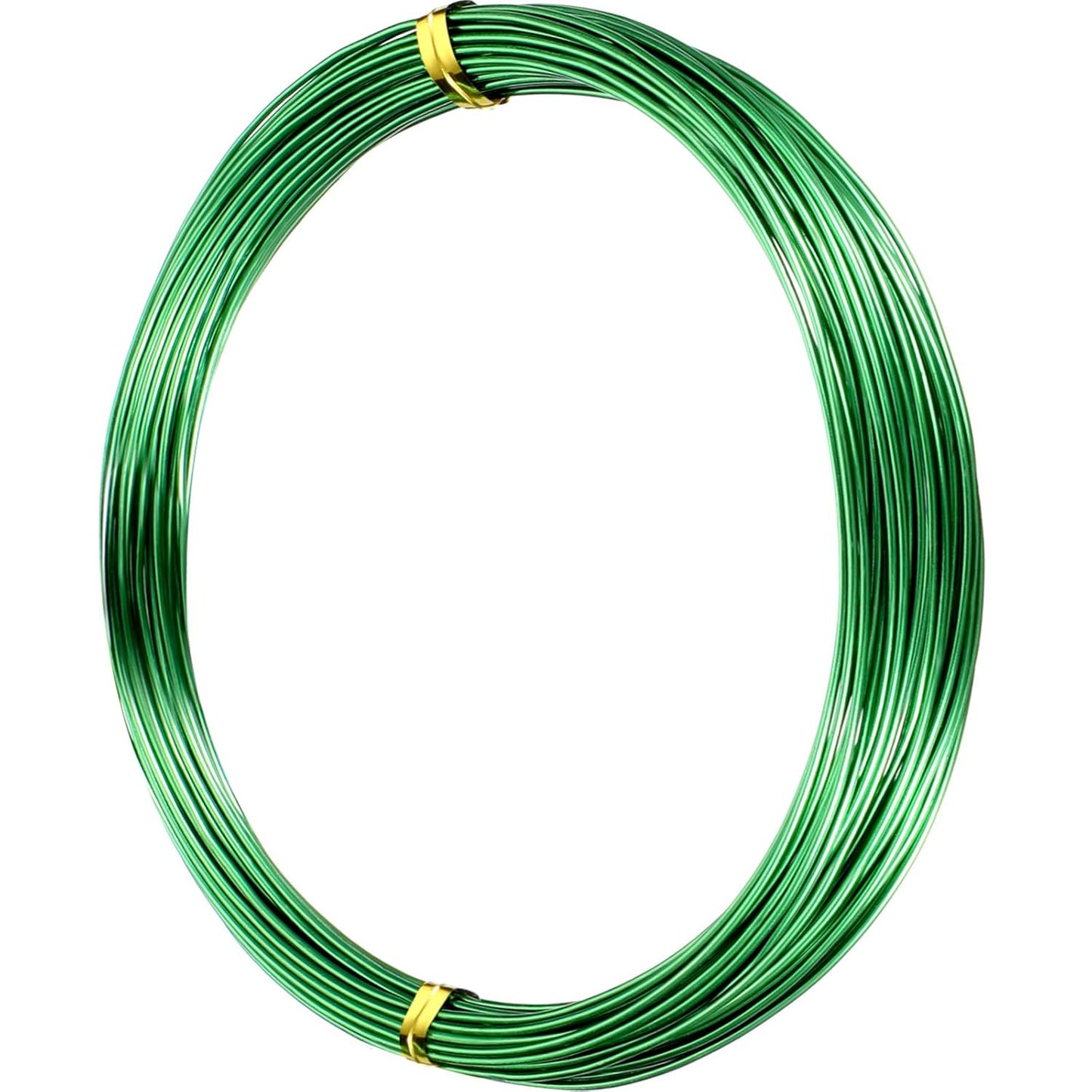 TecUnite Aluminum Craft Wire for Sculpting Armature Bendable Craft Wire for DIY Jewelry Making(Green, 10 M X 1 mm, 1 Roll)