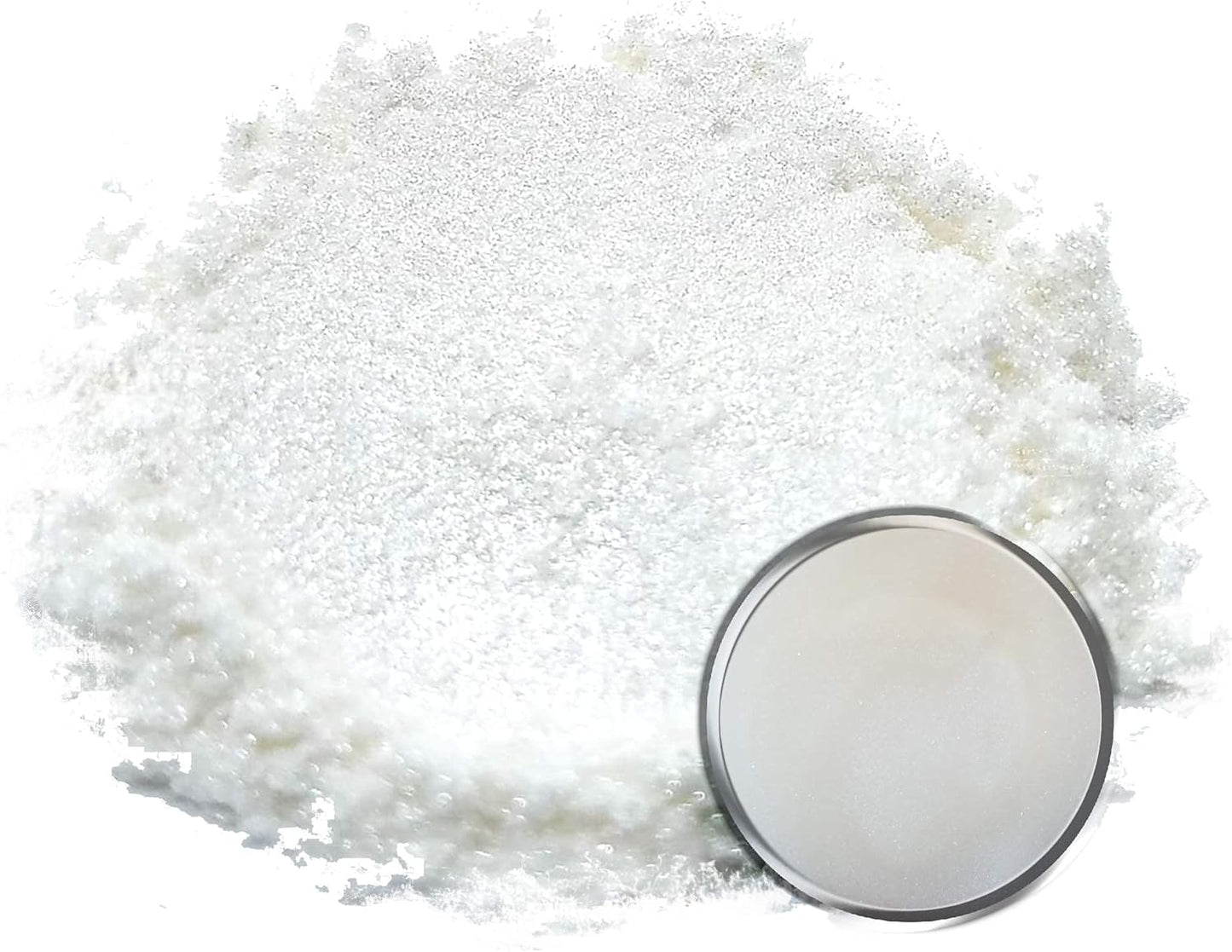 Eye Candy Pigments Premium White Mica Powder - Akoya White (25gr) - for Epoxy, Resin, Soap, Paint, Woodworking, Acrylic Pouring, Bath Bombs, Fishing Lures - DIY Arts and Crafts Additive