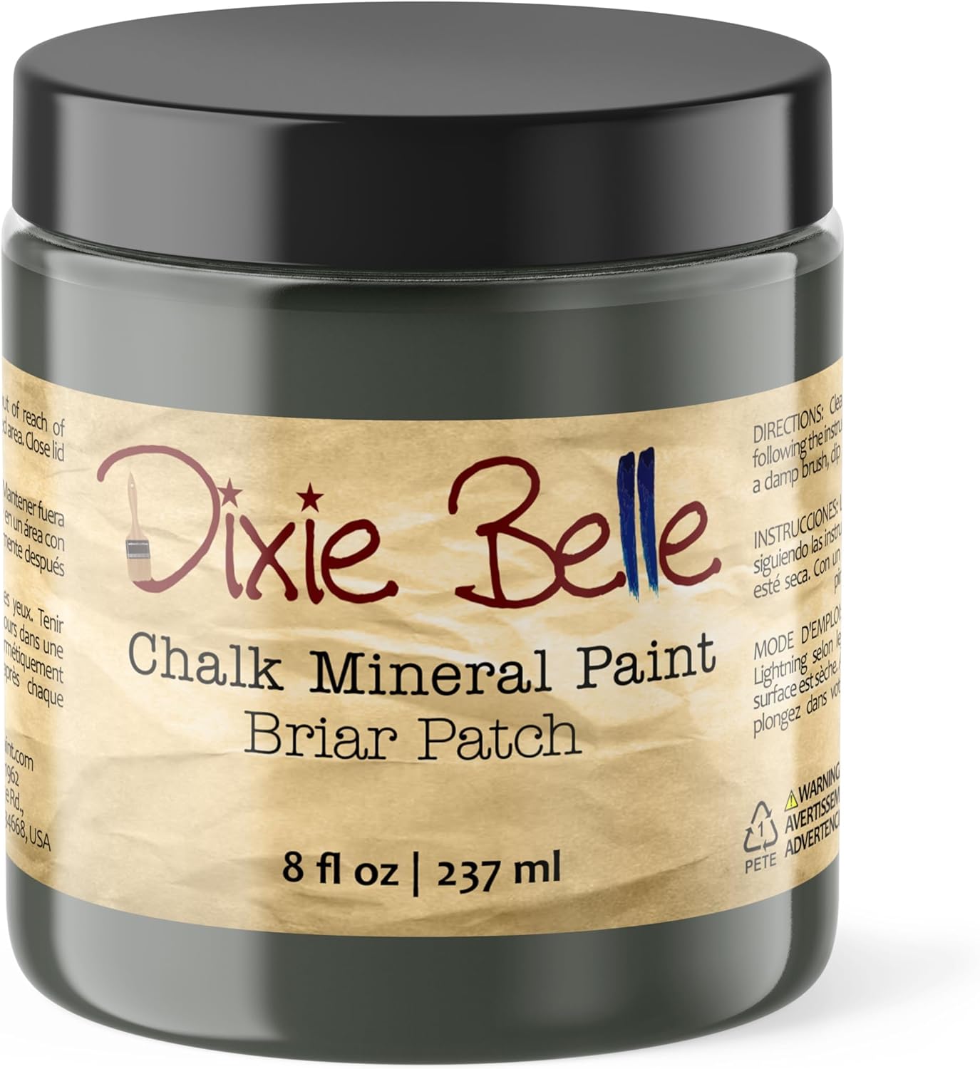 Dixie Belle Paint Company Chalk Finish Furniture Paint – Briar Patch (8oz) – Matte Chic Chalk Mineral DIY Furniture Paint