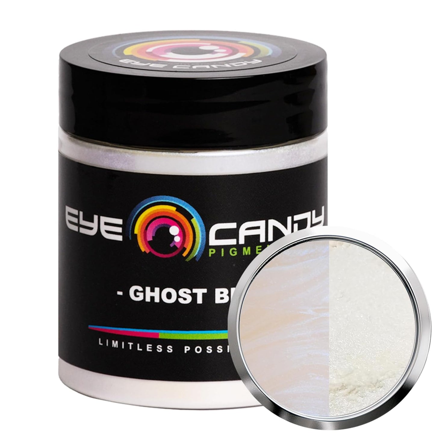 Eye Candy Premium Mica Powder Pigment “Ghost Blue” (25g) Multipurpose DIY Arts and Crafts Additive | Woodworking, Natural Bath Bombs, Resin, Paint, Epoxy, Soap, Nail Polish, Lip Balm (Ghost Blue, 25G)
