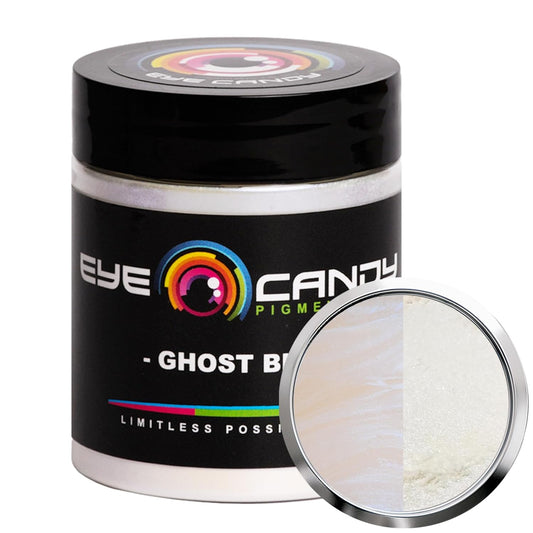 Eye Candy Premium Mica Powder Pigment “Ghost Blue” (25g) Multipurpose DIY Arts and Crafts Additive | Woodworking, Natural Bath Bombs, Resin, Paint, Epoxy, Soap, Nail Polish, Lip Balm (Ghost Blue, 25G)