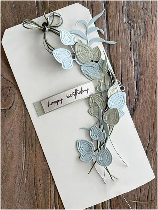 Lapoo Metal Cutting Die for Scrapbooking, 3D Backgrounds Frame New Cutting Dies DIY Album Card Making Decor Paper Craft Metal Die Cuts Party Wedding Decorations (Falling Flower 3 x 2 in)