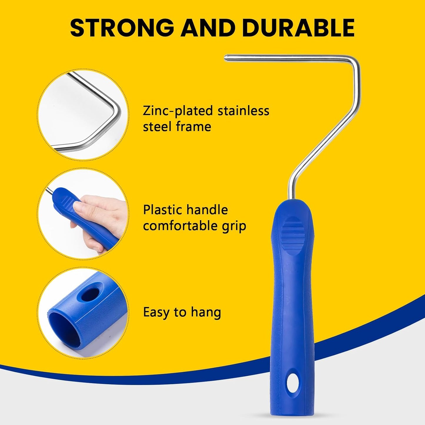 Mister Rui 4 Inch Paint Roller Tray - 22 Pack with Liners, Disposable Liners, Thickened Plastic