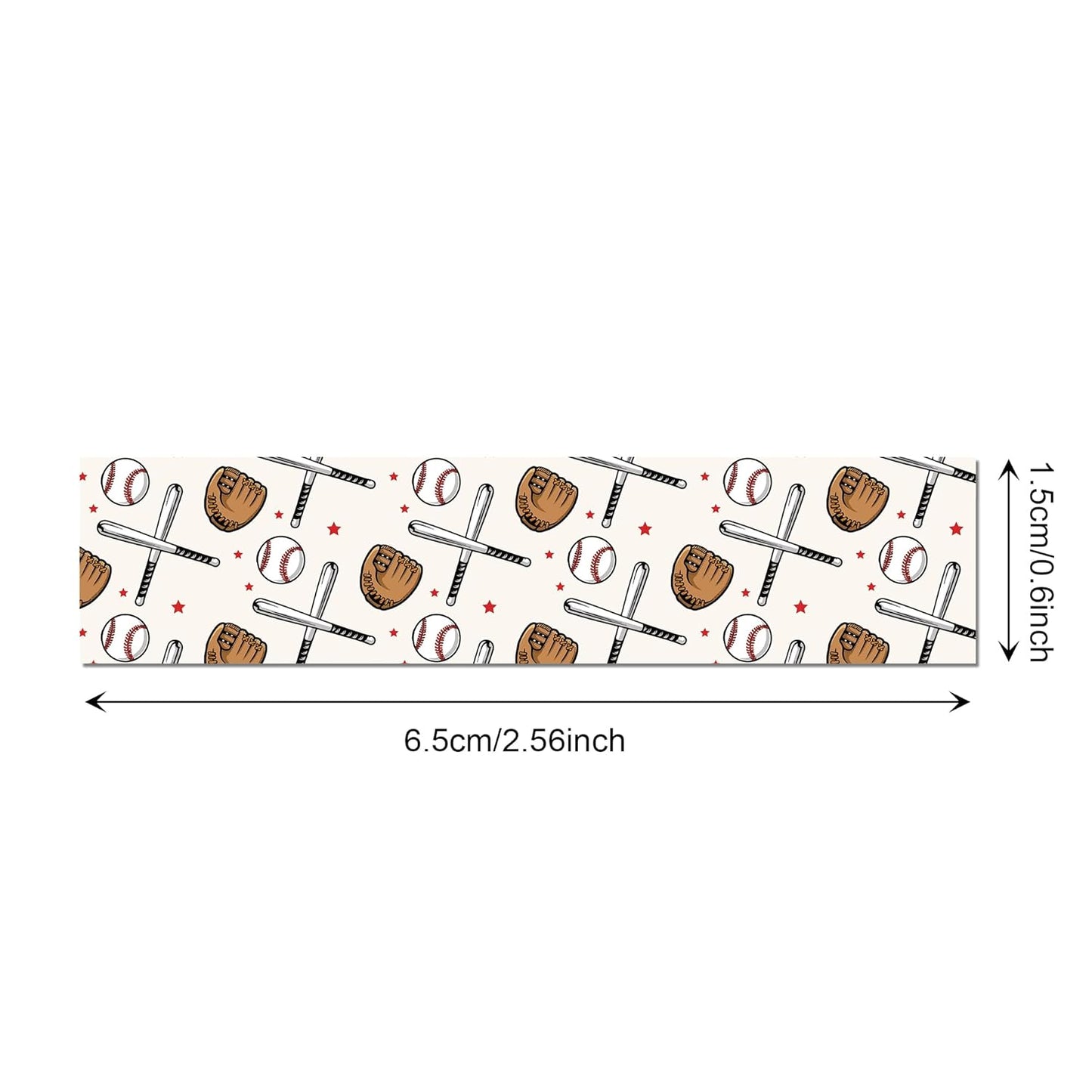 Adirasenotek 12 Rolls Sports Washi Tape,Baseball Washi Tape Decorative Paper Stickers Decorative Tape,DIY Art Crafts Wrapping Decor for Gifts Wrapping Scrapbooking Baseball Border Trim