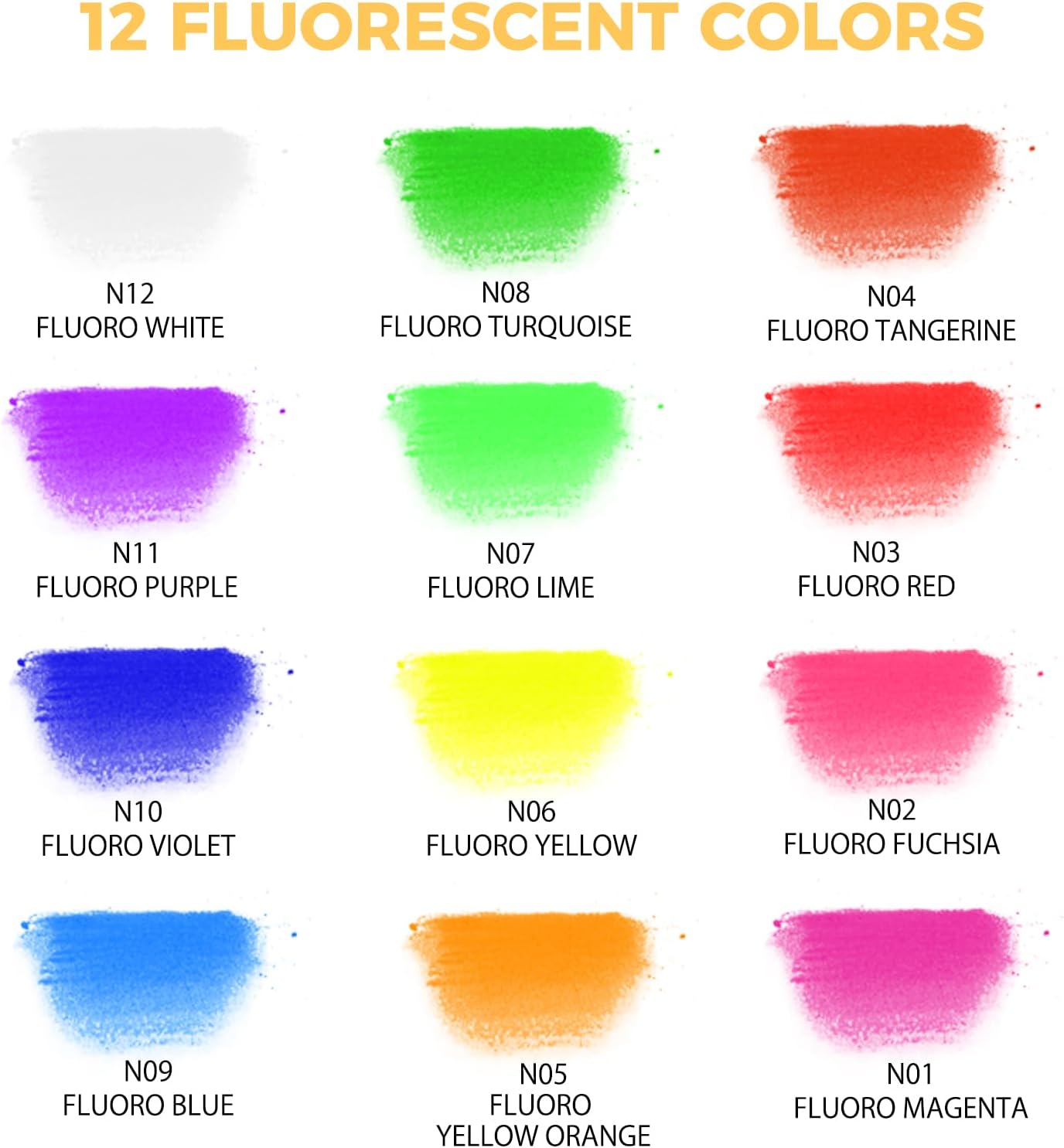 Artecho 12pcs Neon Soft Pastels, Square Chalk for Drawing, Blending, Layering, Shading, Pastels Art Supplies