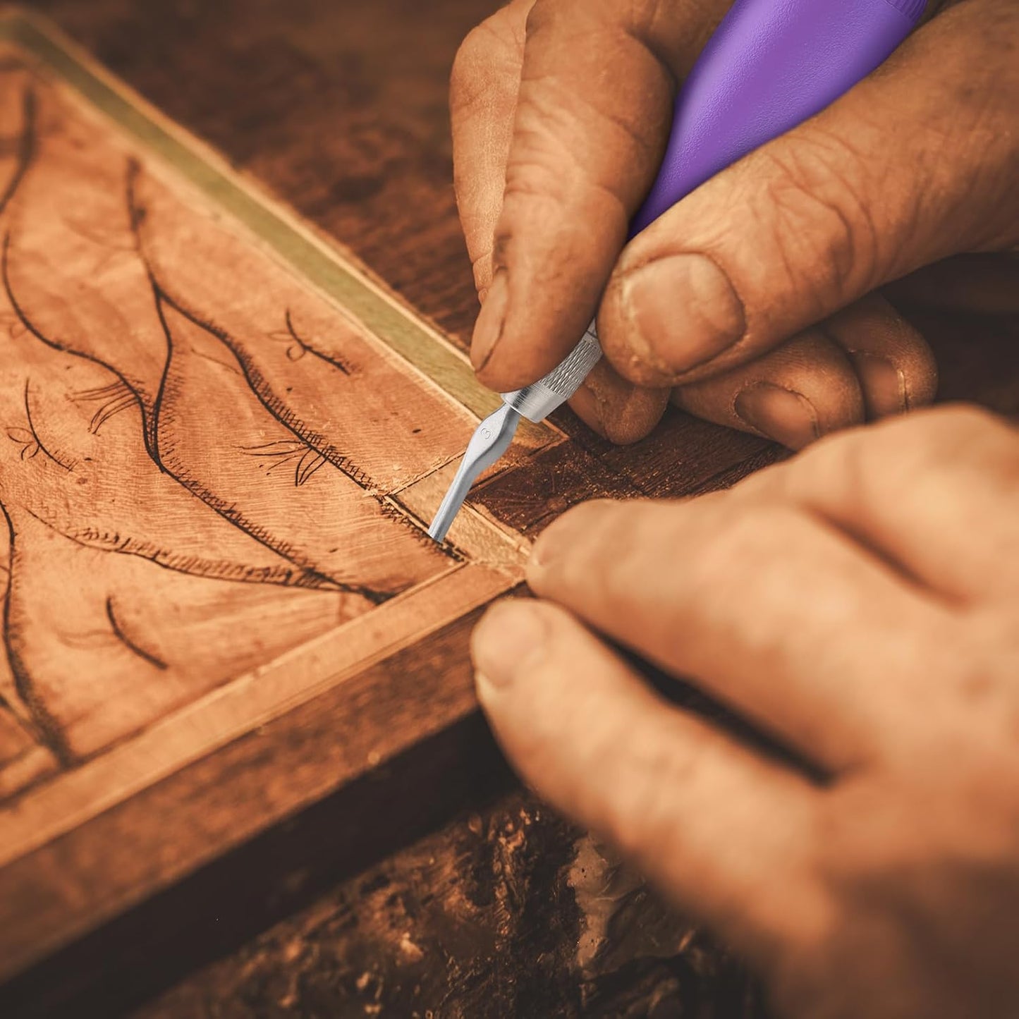 Umigy 6 Pack Craft Linoleum Cutter Kit Carving Tools Assortment Linocut Tools Block Cutters for Block Printing, Assorted Colors