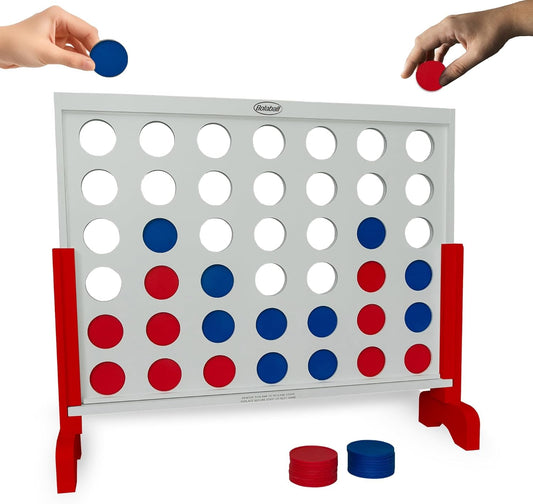 Bolaball 4 in a Row Tabletop Game – 1.8 Ft 4 to Score Game for Kids & Adults, Indoor/Outdoor Family Yard, Portable Party for Home, Picnic & Travel, Plastic Version.