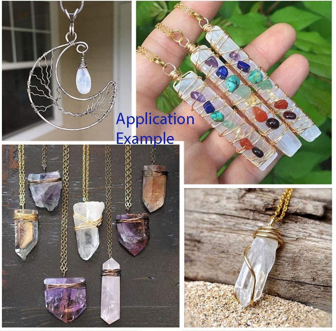 Adabele 65 Feet Premium Tarnish Resistant Round Jewelry Wire Copper Beading Wire Spool Bulk (1mm/18 Gauge) 18K Gold Plated for DIY Craft Jewelry Making BF286-10