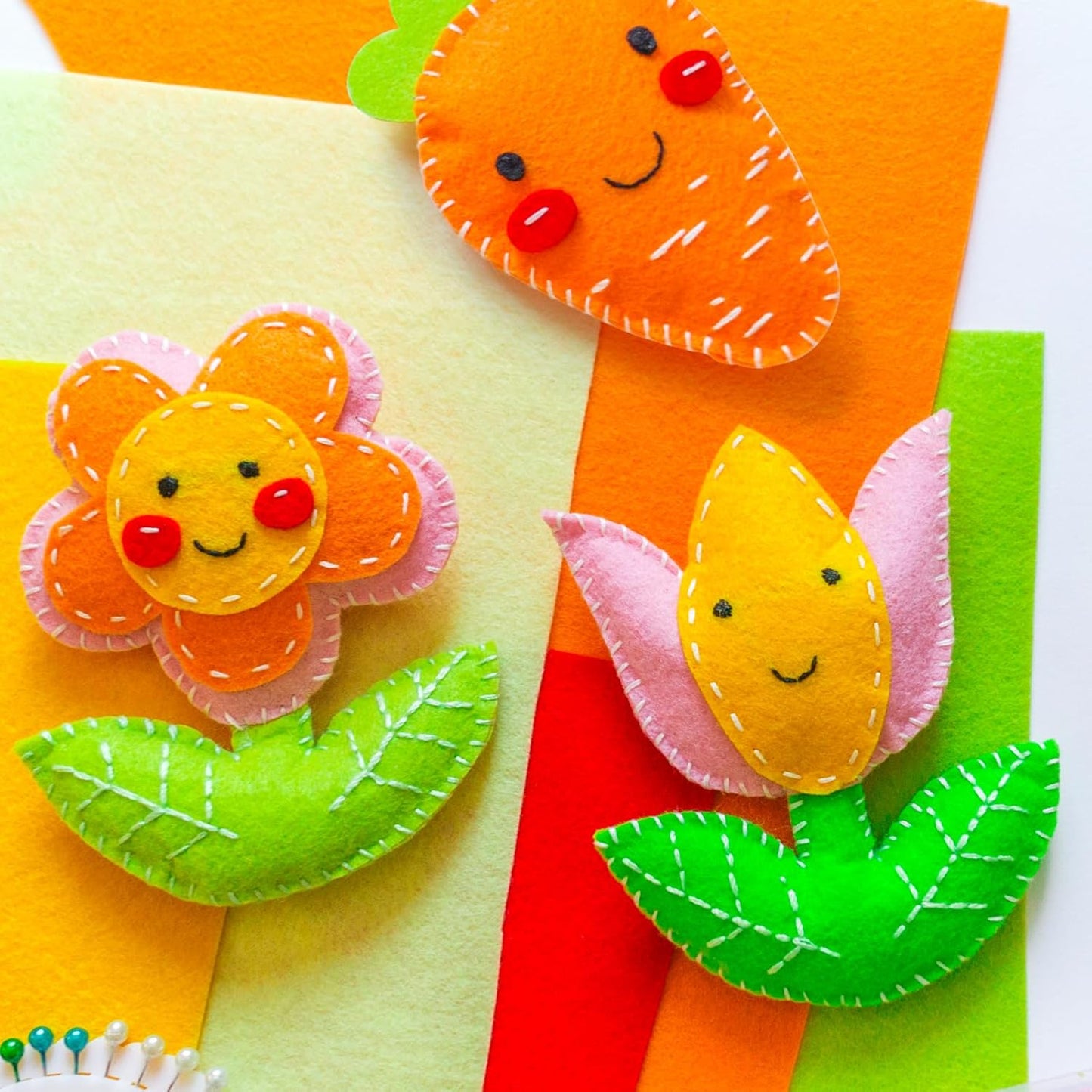 XSEINO 12 Rolls 8"x35"(20.5x90cm) 1.4mm Thick Soft Felt Fabric Sheet 12 Assorted Neon Series Colors Felt Pack for DIY Craft Sewing Squares Nonwoven Patchwork