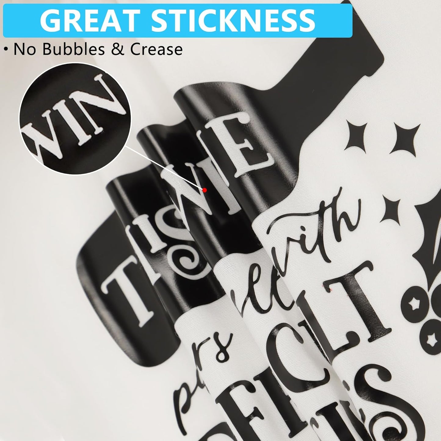 Guangyintong Black HTV Heat Transfer Vinyl Rolls, 12" X 100ft Iron on Vinyl PVC Adhesive for T-Shirt, Easy to Cut & Weed for DIY Design