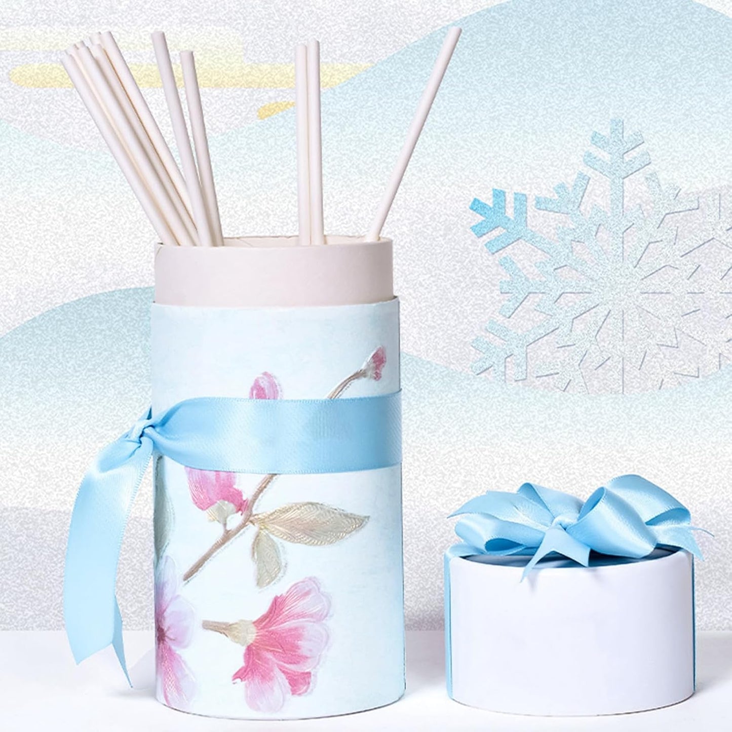 1" x 100 Yards Sky Blue Polyester Satin Ribbon Single Faced Bulk Fabric Ribbons for Gift Wrapping, Crafting, Bows Making, Flower Bouquet, Wedding, Home Decor