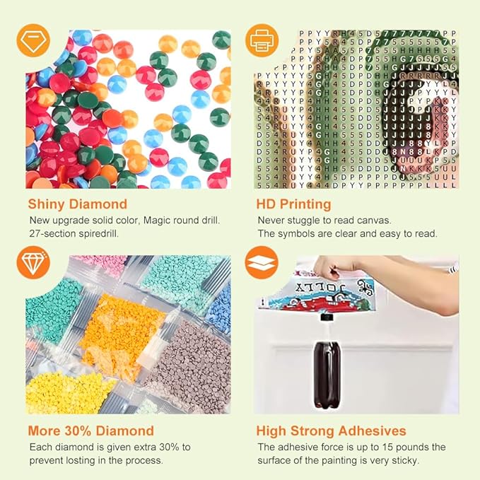 Anuver Full Drill Diamond Art Turtle Kits for Beginner, Love DIY Diamond Painting Kits for Home Wall Decor, 12x12 Inch, Diamond Painting Kits for Adults