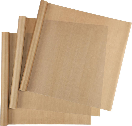 Svaldo Teflon Sheets for Heat Press 16x24, 3 Pack, Heat Press Paper for T Shirts, Hat, Reusable Non Stick PTFE Teflon Sheet, Iron Transfer Paper for Sublimation Machine, Craft & Baking