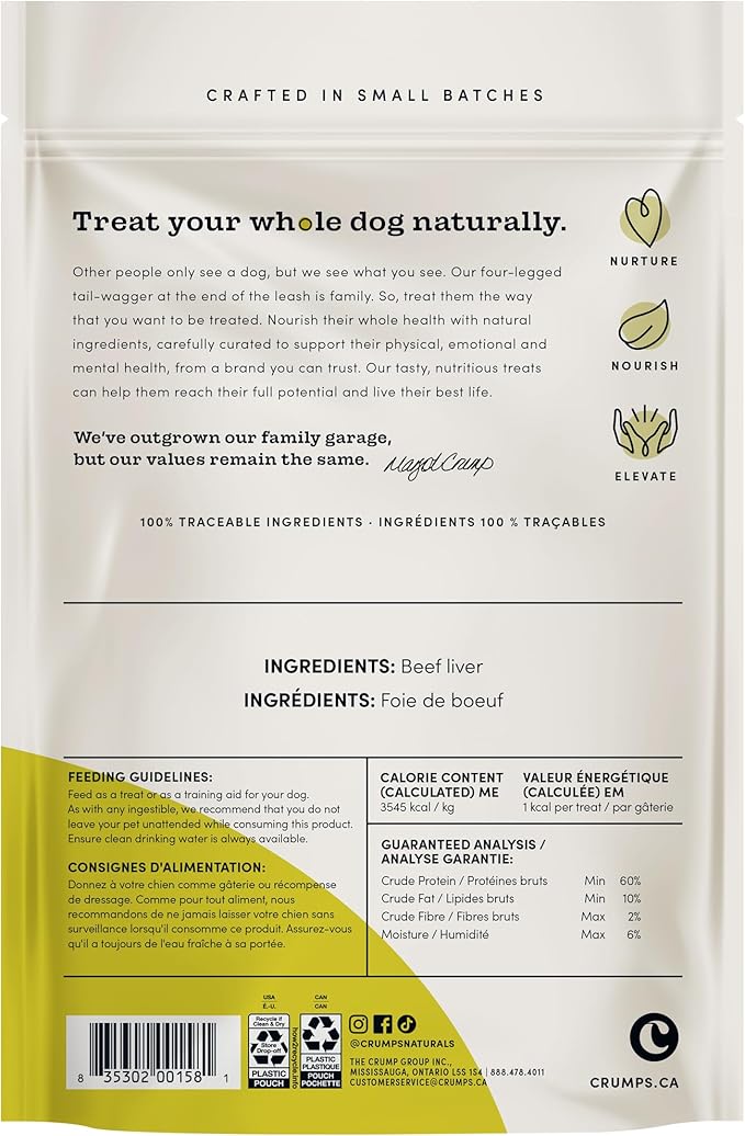 Freeze-Dried Beef Liver Mini Trainers 1.8 oz