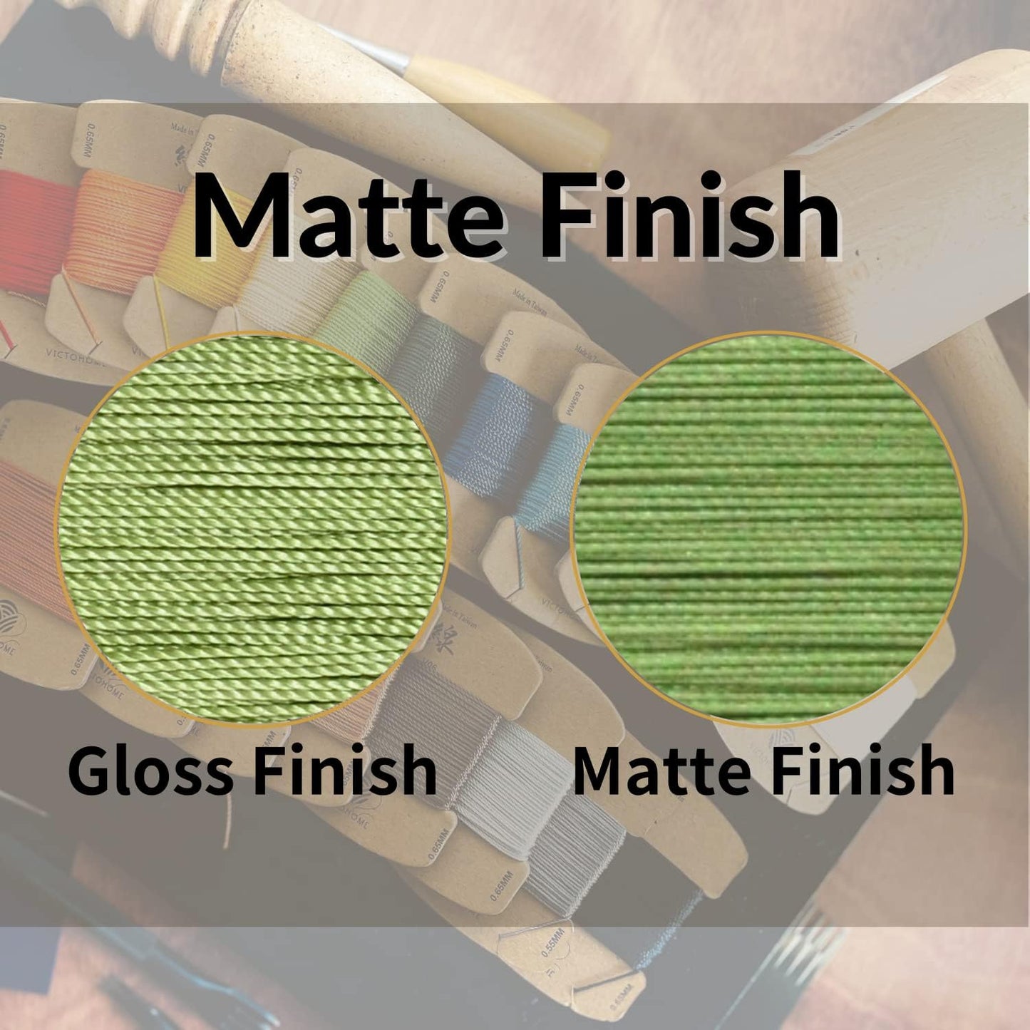 Bonded & Round Waxed Threads, 3-PLY Round Thread 12 Colors 252 Yards - Hand Sewing - All Leather Projects/Crafts/All-Purpose Threads/Macrame/Bracelet (0.55 mm, 21yd/Each)