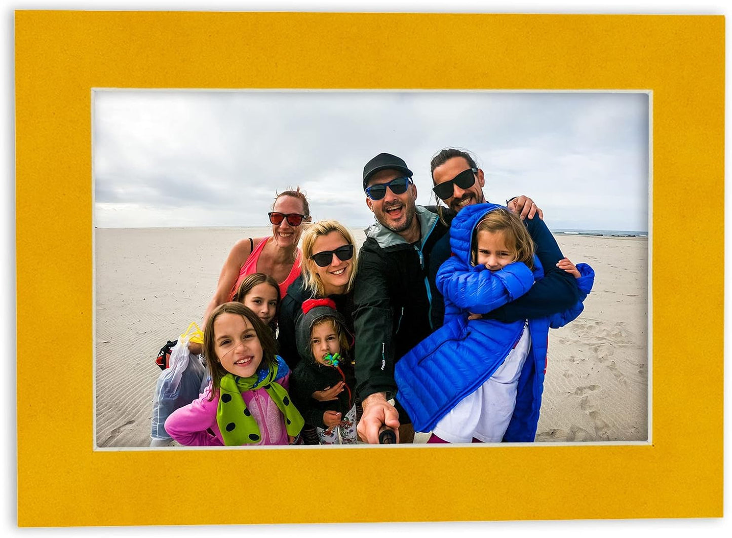 11x14 Mat Bevel Cut for 8.5x11 Photos - Acid Free Bright Yellow Precut Matboard - For Pictures, Photos, Framing - 4-ply Thickness