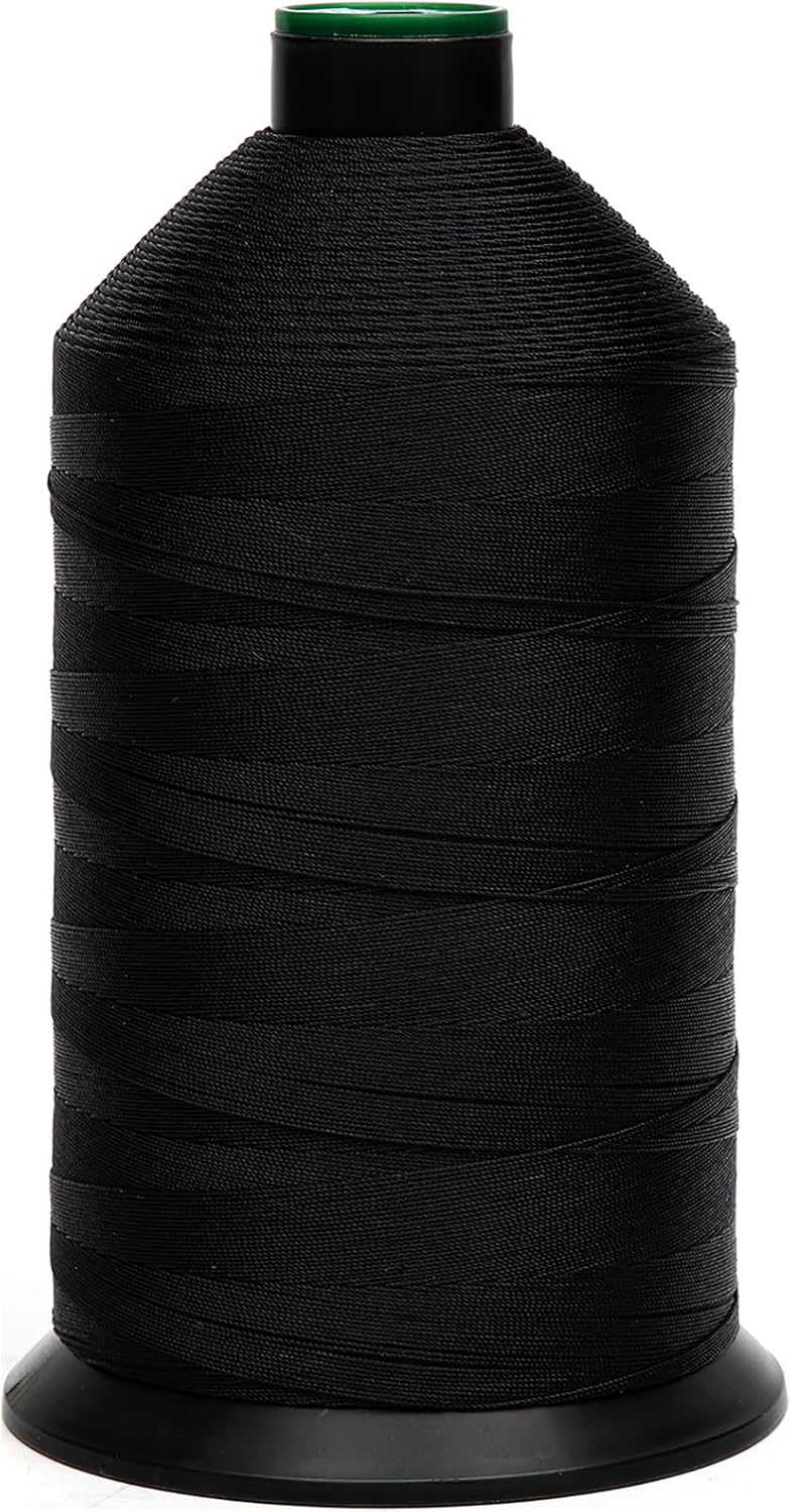 Extra Strong Bonded Nylon Thread #138 Tex135 – 16 OZ, 3000yds, Versatile Stitching Solution for Leather, Upholstery, Canvas Repair and More (Dark Blue)