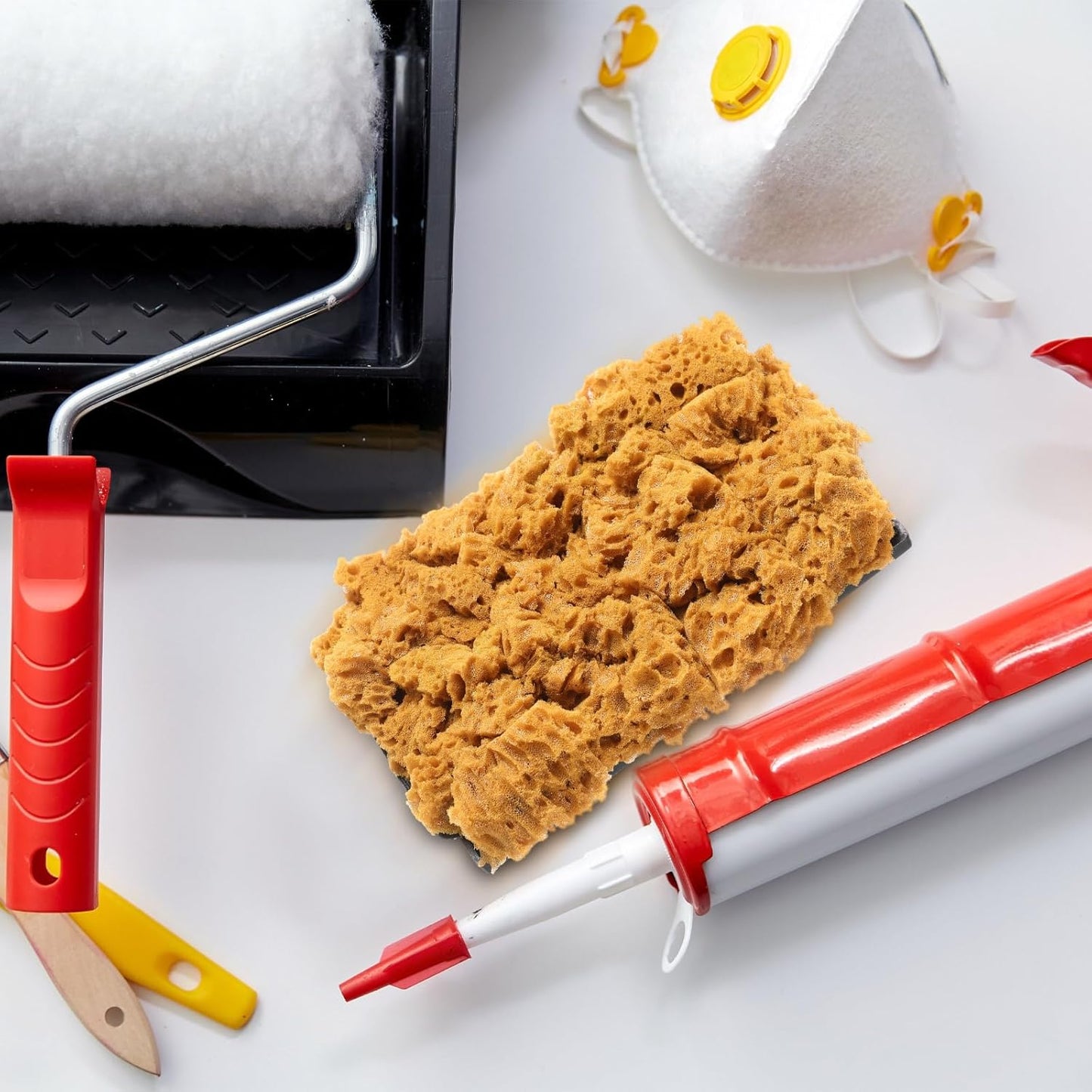 Large Sponge Paint Roller for Painting Sea Texture Sponge for Art Coatings Natural Brush Home Wall Painting