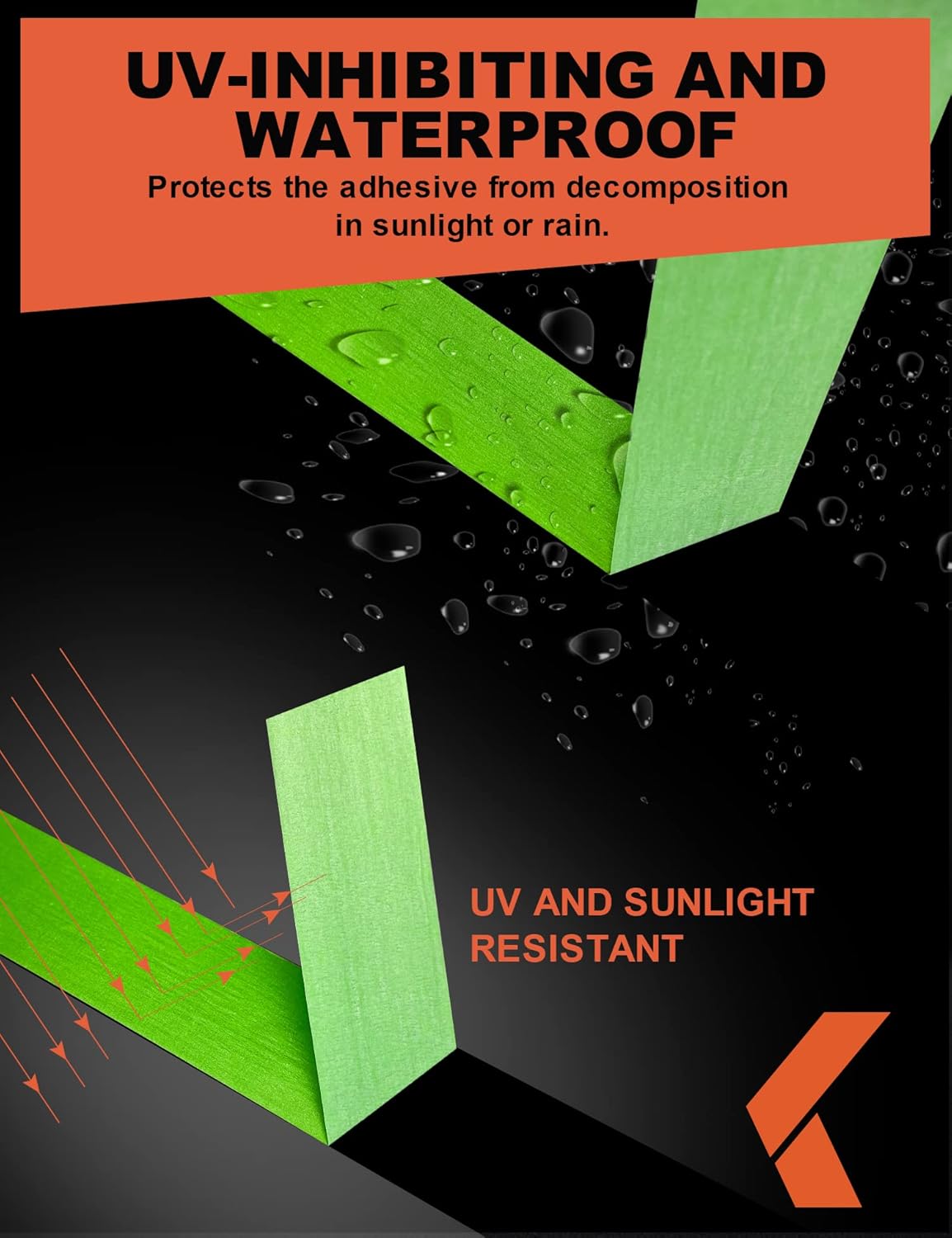 Painters Tape for Car - Green No Residue Automotive Masking Tape - Heat Resistant for Paint Booth, 0.7 Inches x 60 Yards, 6 Rolls