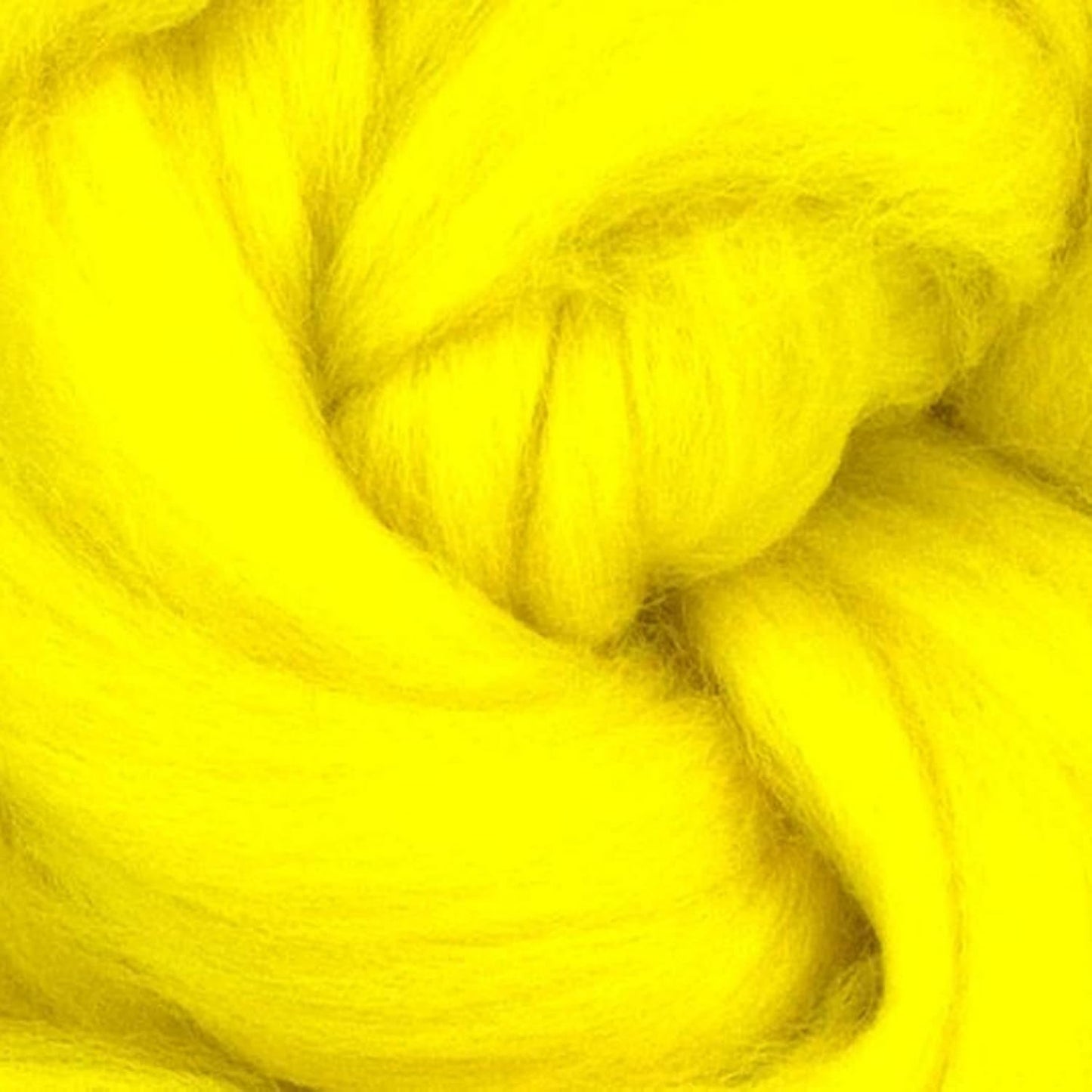 Revolution Fibers Merino Wool Roving | Premium Combed Wool Top | 22 Micron, Perfect for Felting Projects, Spinning, Wall Hangings and Tapestry (Jonquil)