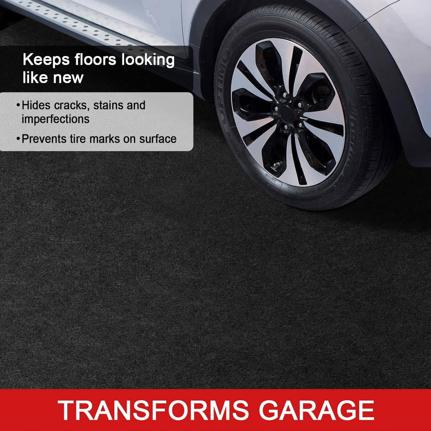 Extra-Large Garage Mat 22' x 8'10" - Durable Oil Mat for Garage Mats for Floor Under Car, Washable Garage Rug, Absorbent Floor Mats with Waterproof Liner, Garage Carpet, Oil Change Pad, Car Rug