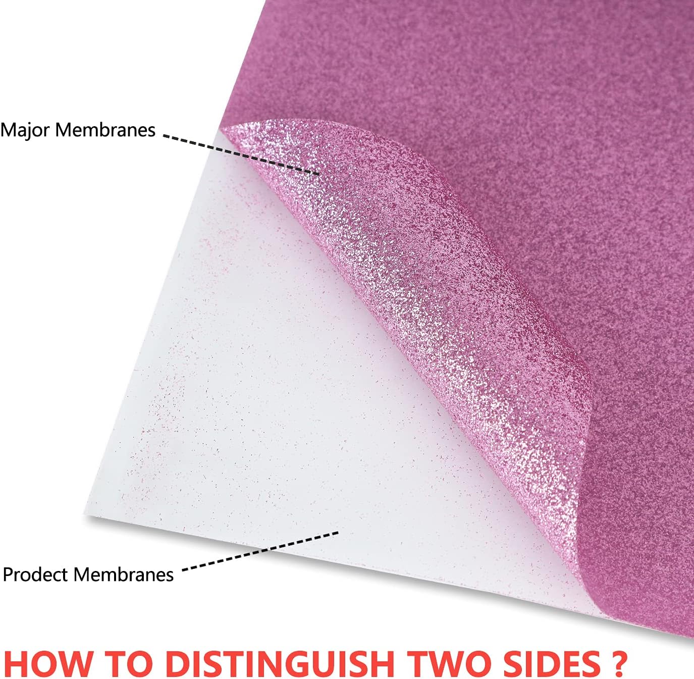 guangyintong Glitter Purple Pink Heat Transfer Vinyl HTV Rolls, 12" x 8ft Iron on Vinyl for T-Shirts Glitter Purple Pink HTV Vinyl for All Cutter Machines Easy to Cut & Weed for Heat Vinyl Design