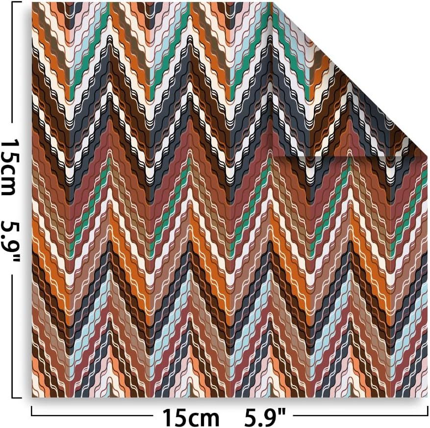 Origami Paper Kit Dobule Sided 100 Sheets 100 Colors 6 Inch Japanese Chiyo Square Easy Fold Arts Crafts DIY Handwork Origami Papers Beginner Cloth Rock Color