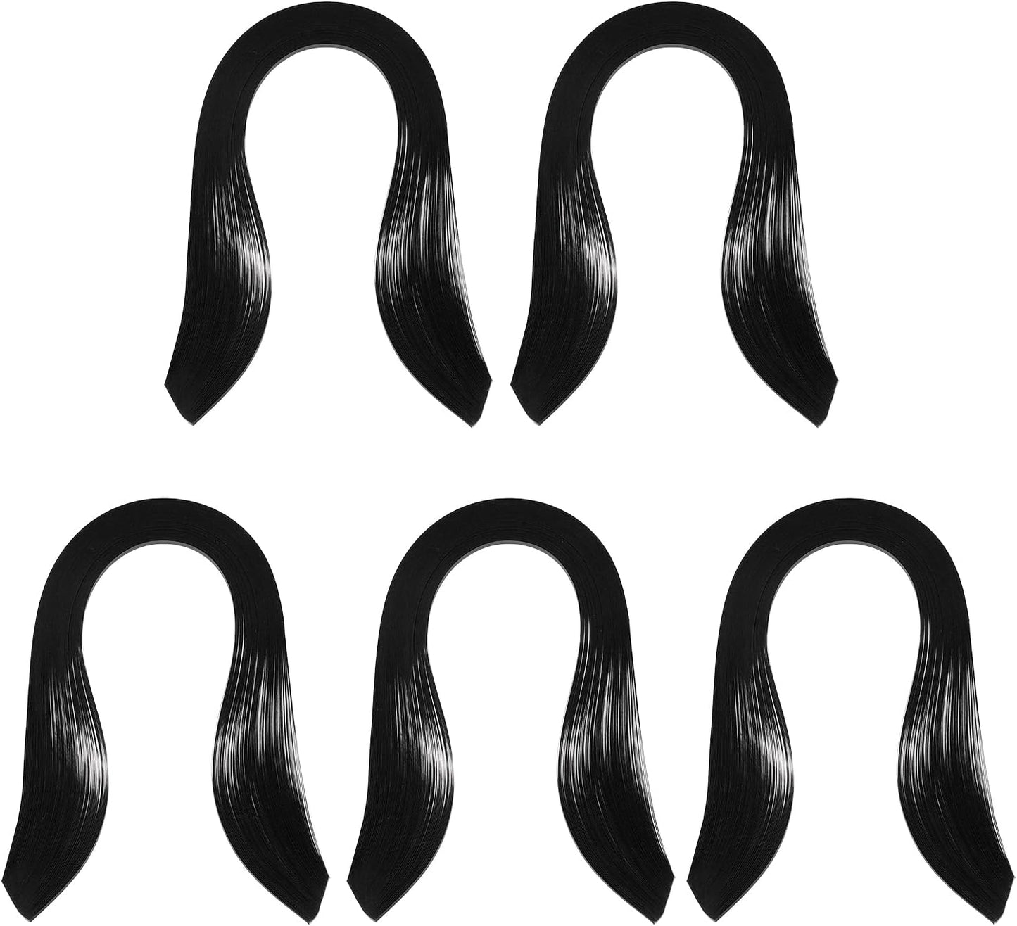 PATIKIL Quilling Strips Paper 600pcs 5mm 39cm Origami Paper Quilling Kits for Art DIY Hand Craft Christmas, Black