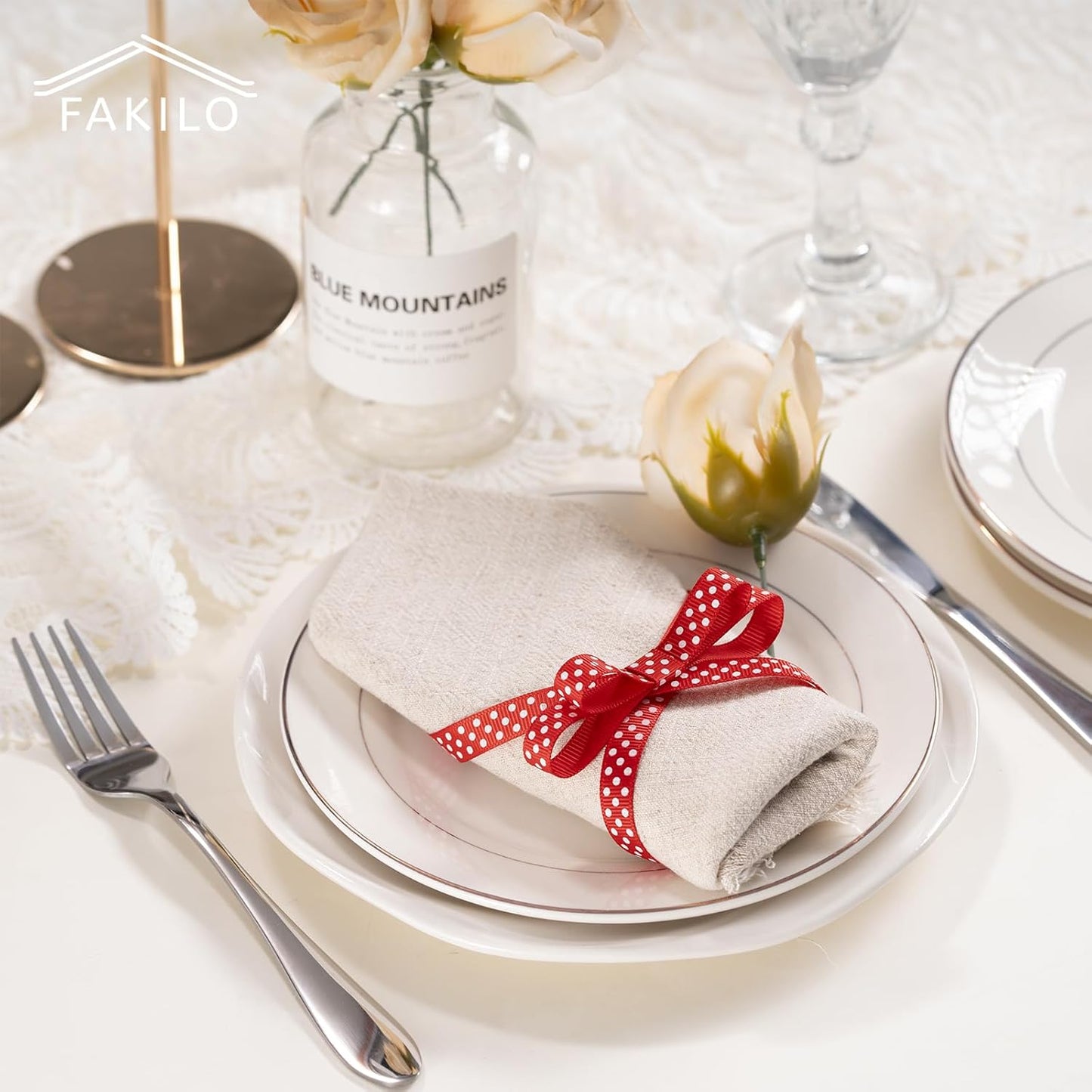 Polka Dot Grosgrain Ribbon 3/8 Inch, 25 Yards Spool Red and White Dot Craft Ribbon for Christmas Gift Wrapping DIY Crafts Hair Bows Wedding Party Decor Sewing and Home Decoration