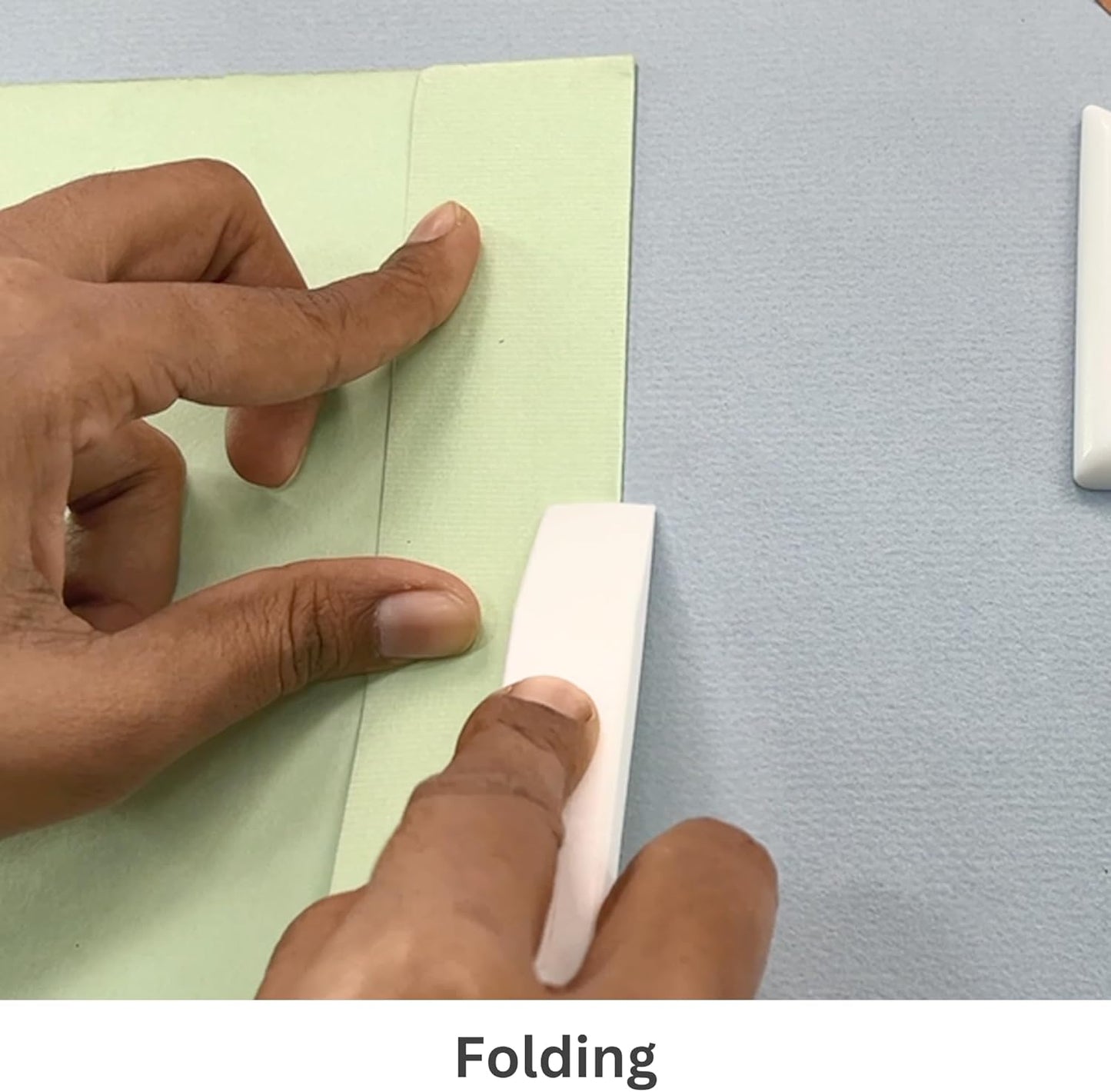 CrafTreat Large Teflon Bone Folder Tool for Paper Crafting and Scrapbooking - 2 Pcs - Creaser and Scorer for Card Making, Origami - Book Binding Tool - Smooth, Non Stick, Ergonomic Tools (Large 2 pcs)