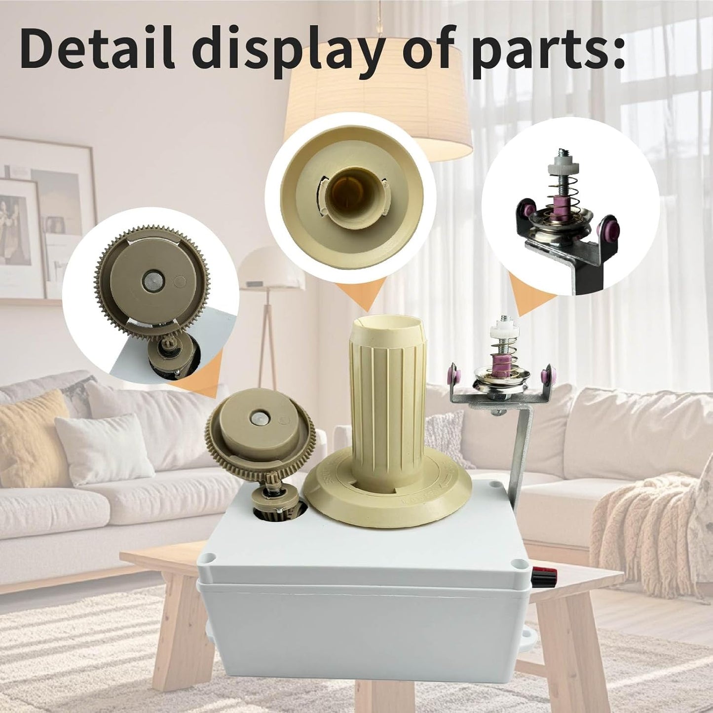 Yarn Winder,Yarn Ball Winder,Yarn Winder for Crocheting,Electric Yarn Winder,Automatic Yarn Winder,Adjustable Speed Yarn Spinner, Easy to use, Saves time and Protects Hand Joints